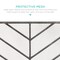 Best Choice Products 38x31in Single Panel Handcrafted Iron Chevron Fireplace Screen w/ Distressed Finish